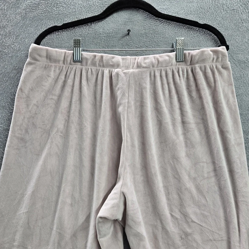 Juicy Couture Women Sleepwear XL Pink Pajama‎ Jogger Velour Rhinestones